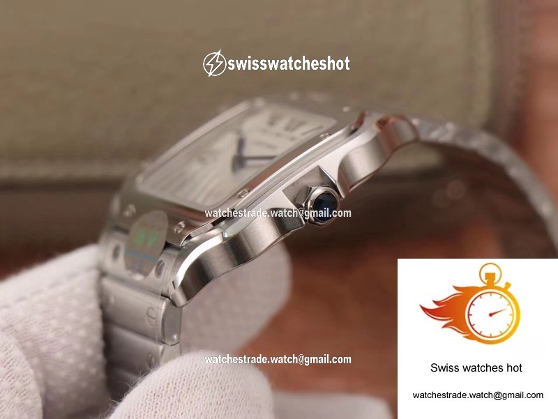 Cartier Santos WSSA0029 BV Factory Silver White Dial 5