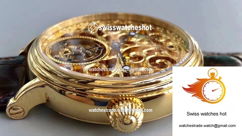 Patek Philippe Tourbillon Yellow Gold Skeleton Dial 5