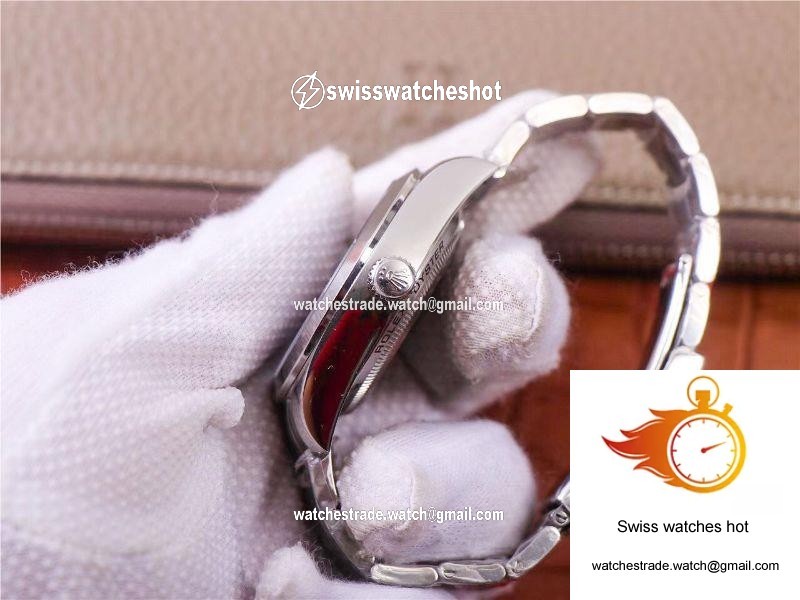 JB Factory Replica Rolex Milgauss Base 116400 Label Noir Design LNT01HS-001 Silver case watch 5