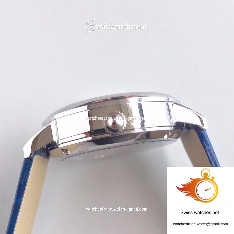 Jaeger-LeCoultre Rendez-Vous 3448420 Blue Leather Strap White Dial 5