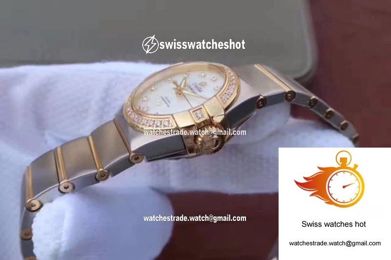Omega Constellation Double Eagle Lady White Mother-Of-Pearl Dial 27MM 3S Factory 5