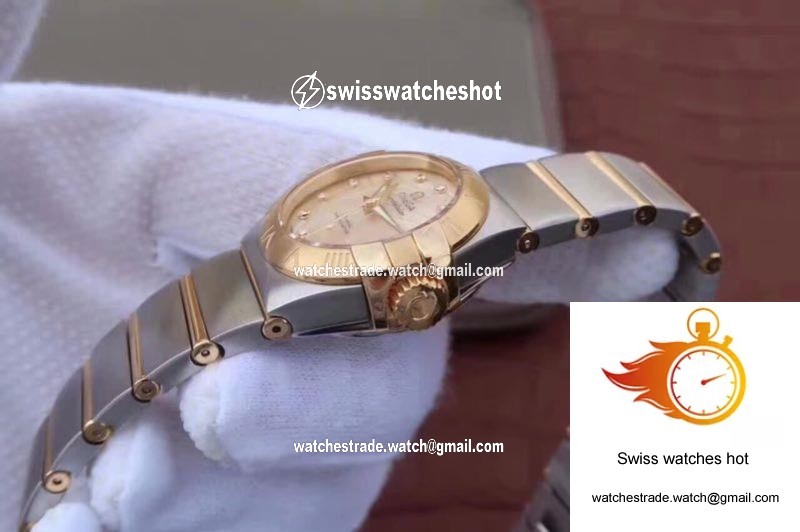 Omega Constellation Double Eagle Lady Yellow Mother-Of-Pearl Dial 27MM 3S Factory 5
