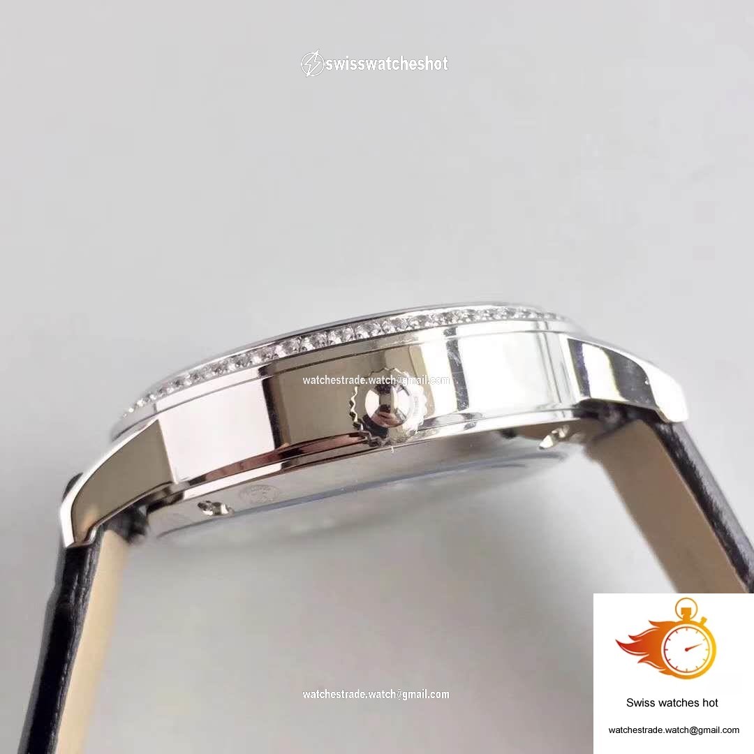 Jaeger-LeCoultre Rendez-Vous 3612420 Black Leather Strap White Dial 5