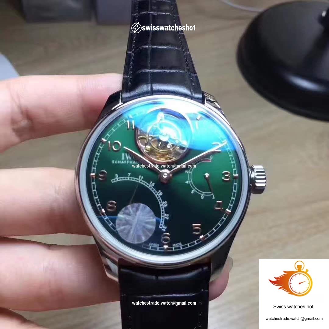 IWC Portuguese Tourbillon YL Factory Green Dial 5