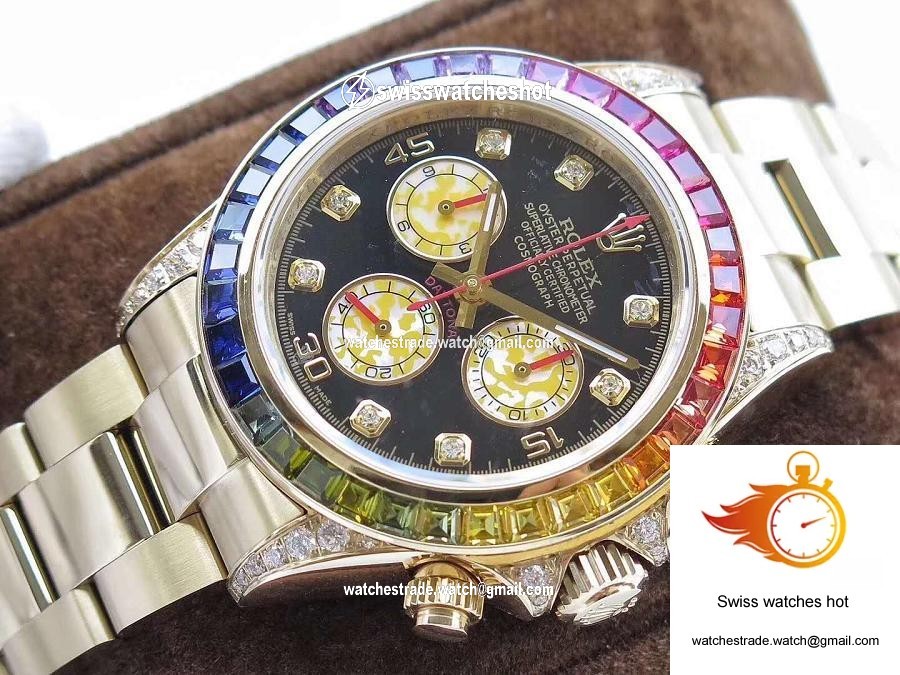 Rolex Daytona Cosmograph Rainbow 116589RBOW BL Factory 4130 Movement 5