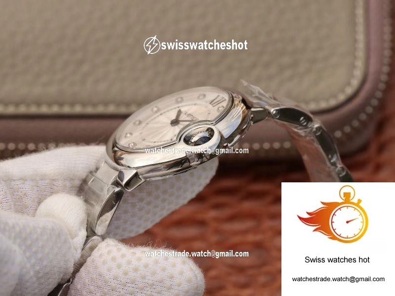 Ballon Bleu De Cartier 33mm V6 Factory White Dial 5