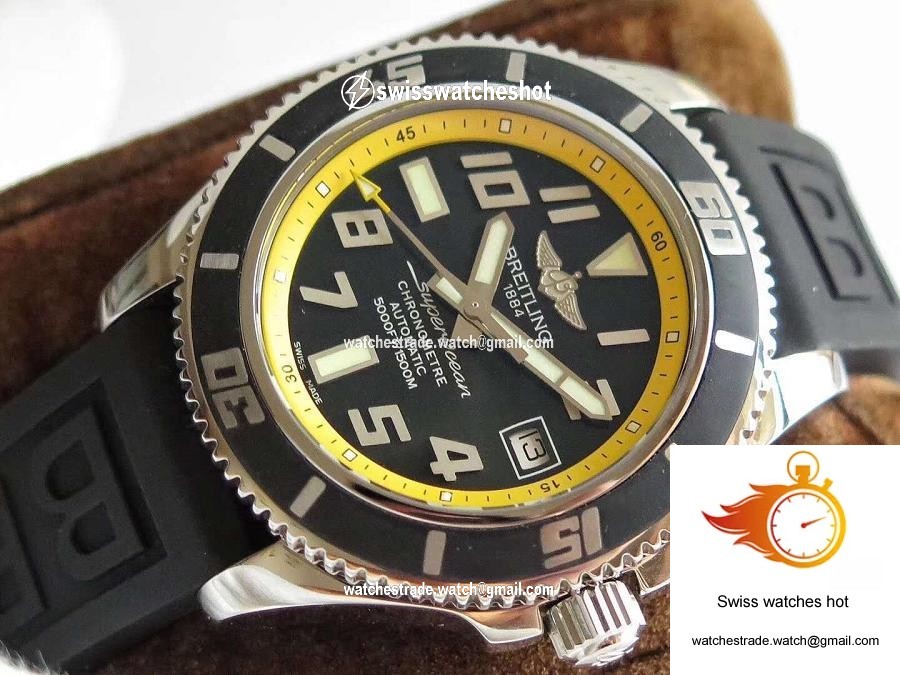 Breitling Superocean 42 Abyss Yellow A1736402/BA32 ZF Factory Black & Yellow Dial 5