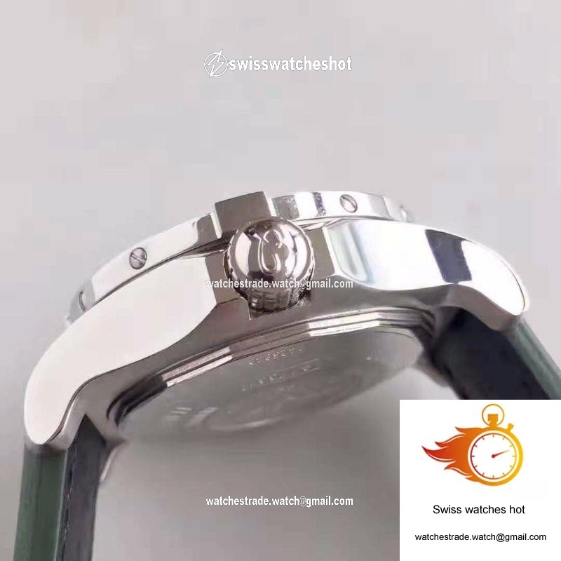 Breitling Avenger II Seawolf A1733110/BC30/435X/A20BASA.1 Green Leather Strap GF Factory Black Dial 5