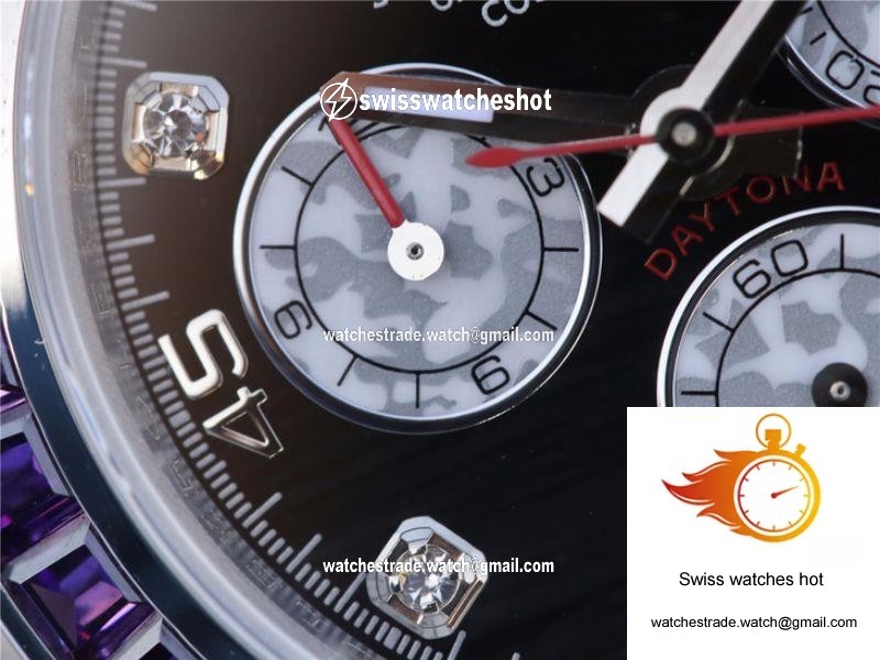 Rolex Daytona Cosmograph Rainbow 116595RBOW BL Factory Black Dial 5