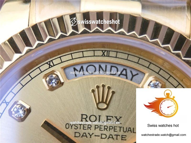 Rolex Day-Date II 218238 40MM EW Factory 18K Yellow Gold Dial 5