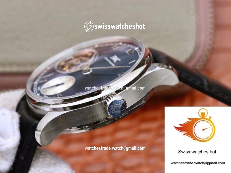 IWC Portuguese Tourbillon IW546302 ZF Factory Blue Dial 5