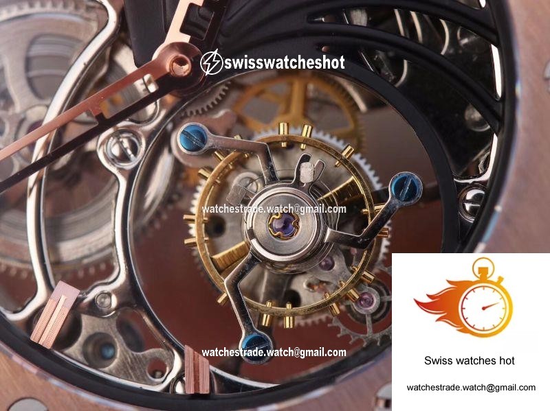 Hublot Big Bang Hollow Tourbillon 18K Rose Gold Skeleton Dial 5