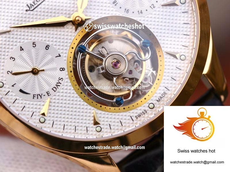Jaeger-LeCoultre Master Grande Tourbillon 18K Yellow Gold White Dial 5