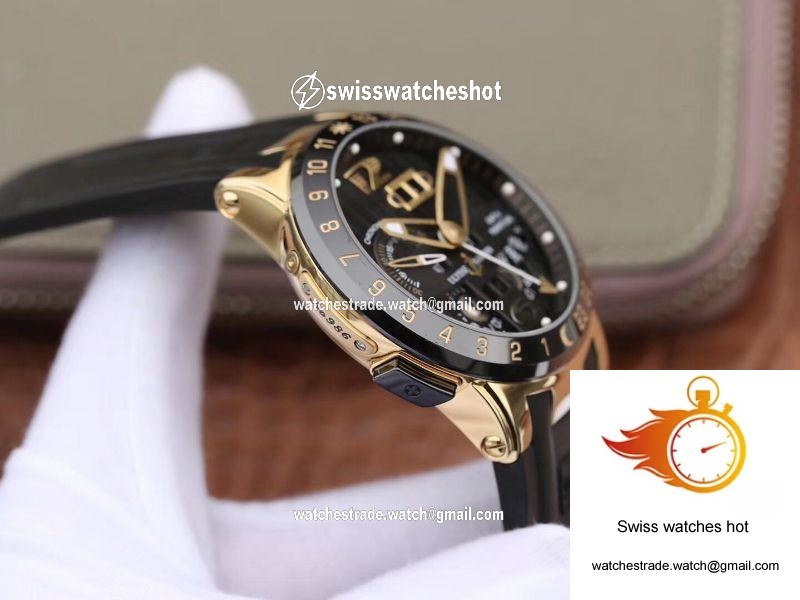 Ulysse Nardin El Toro 322-00-3 18K Yellow Gold Black Dial 5