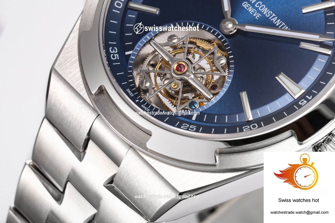Vacheron Constantin Overseas Tourbillon 6000V/110A-B544 BBR Factory Stainless Steel Strap 5