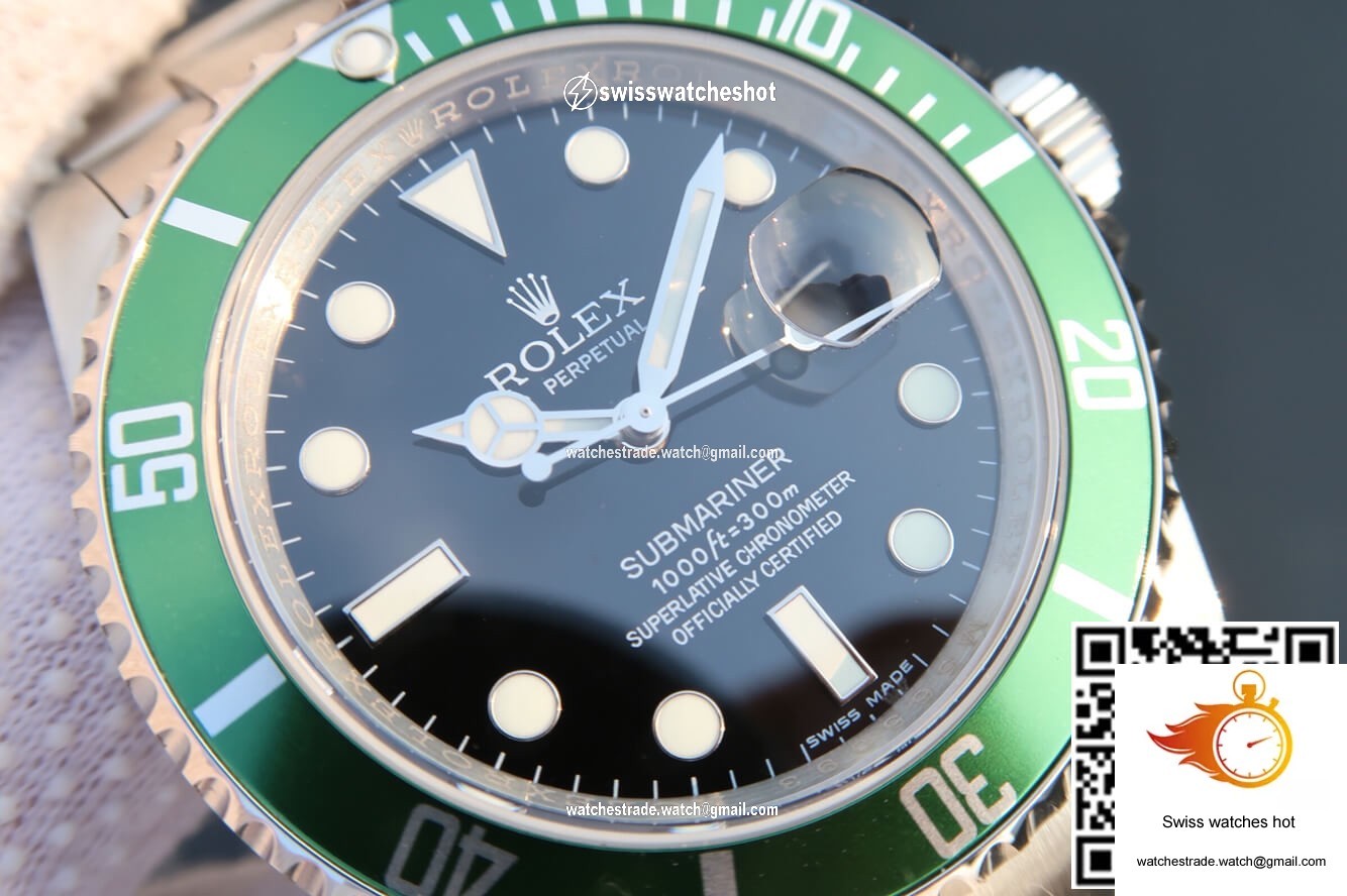 Rolex Submariner 16610LV-93250 JF Factory Green Bezel 5