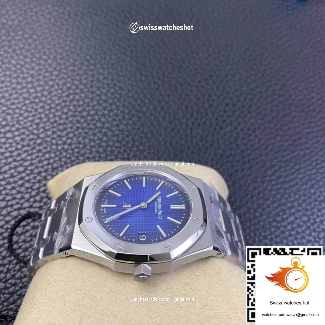 Audemars Piguet Royal Oak 15202IP.OO.1240IP.01 ZF Factory Smoked Blue Dial 5