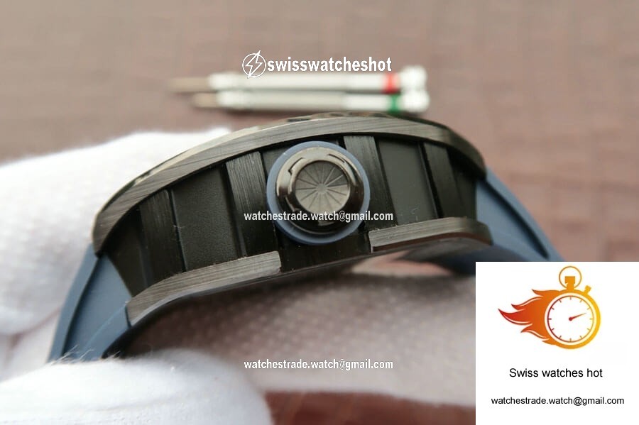 Richard Mille RM055 KV Factory Dark Blue Rubber Strap 5