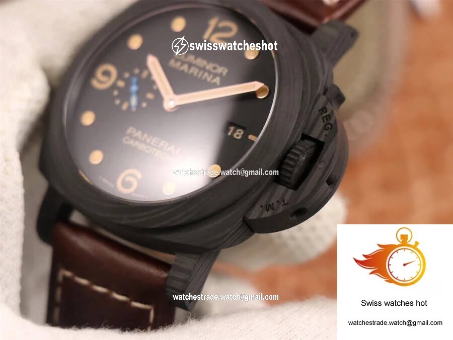 Panerai Luminor 1950 PAM00661 VS Factory Carbon Fiber Case 5