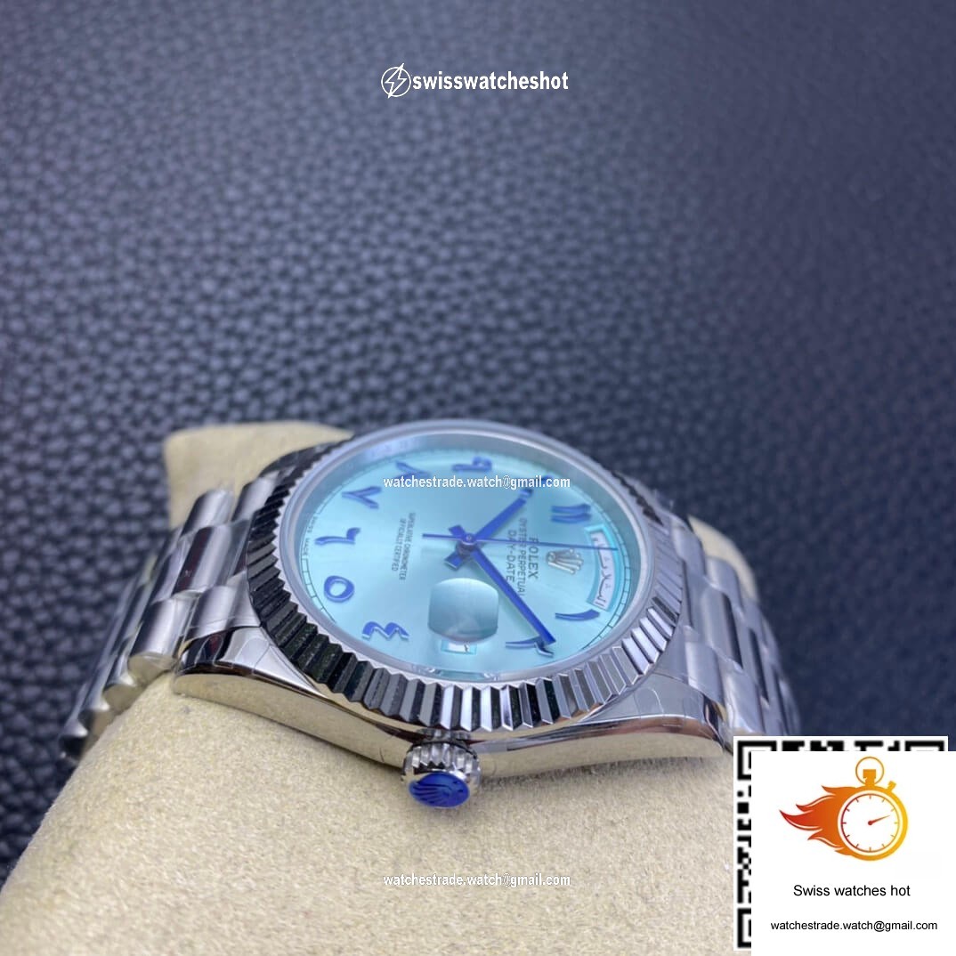 Rolex Day Date BP Factory Middle East Customization Ice Blue Dial 5