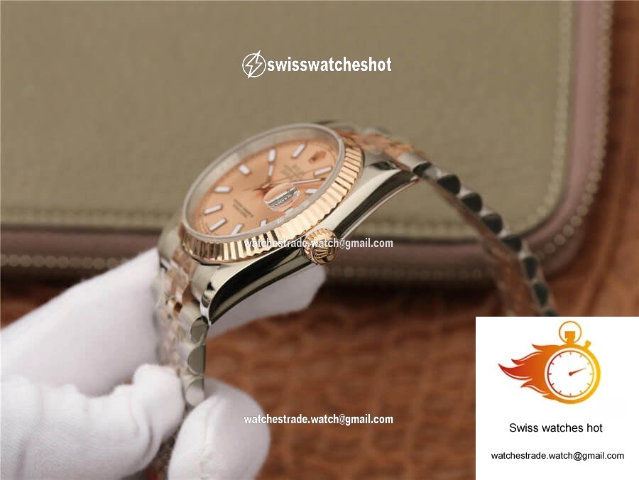 Rolex Datejust 116231 36MM GM Factory Rose Gold Pink Dial 5