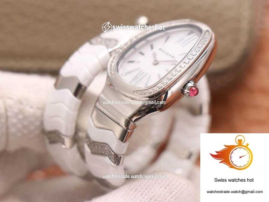 Bvlgari Serpenti BV Factory Stainless Steel Diamond Case 5