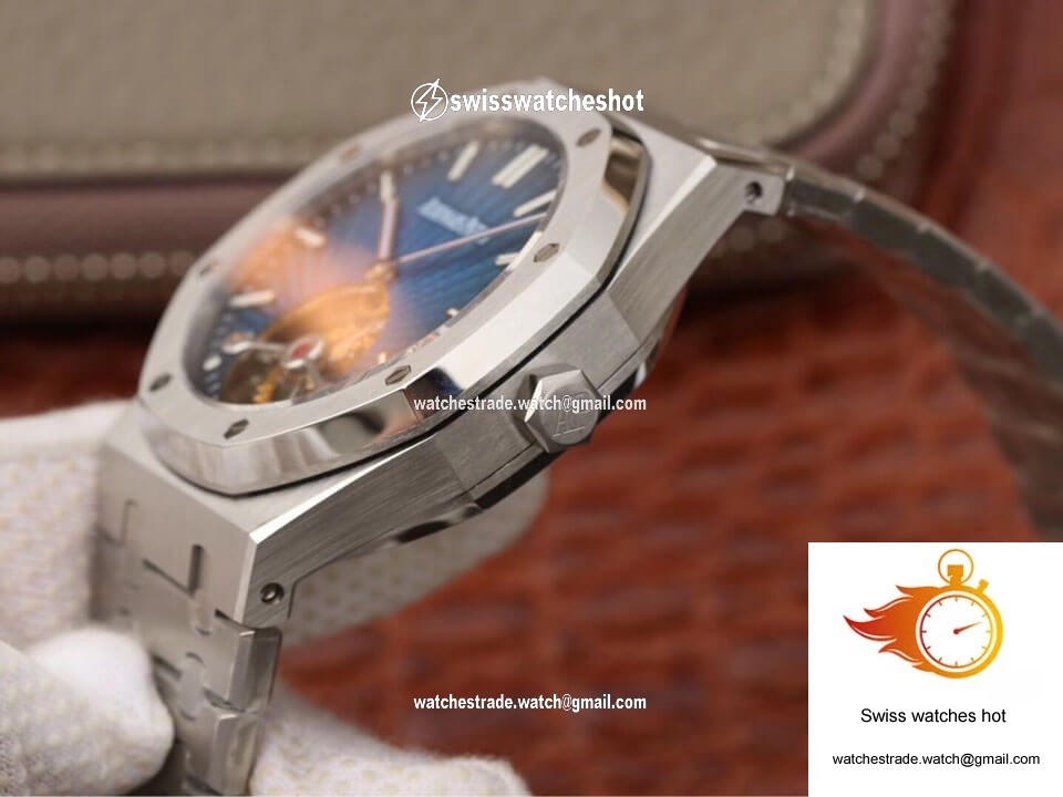 Audemars Piguet Royal Oak Tourbillon 26522TI.OO.1220TI.01 JF Factory Smoky Blue Dial 5