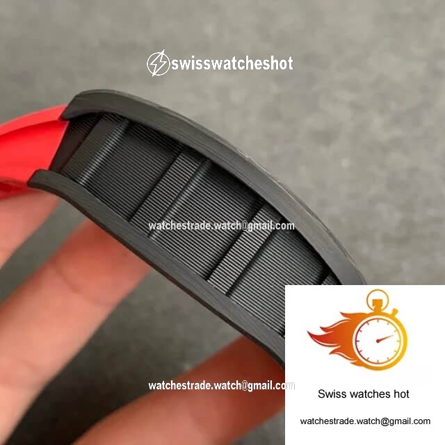 Richard Mille RM-011 KV Factory V2 Forged Carbon Case Rubber Strap 5