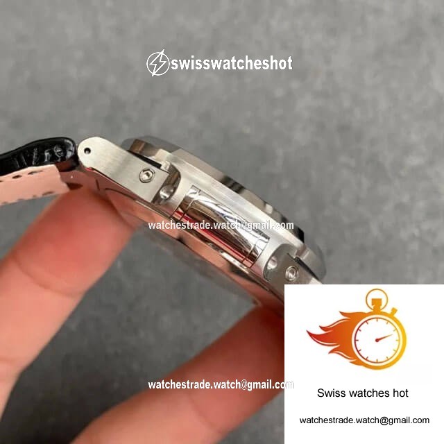 Patek Philippe Nautilus 5726/1A-010 GR Factory Black Leather Strap 5