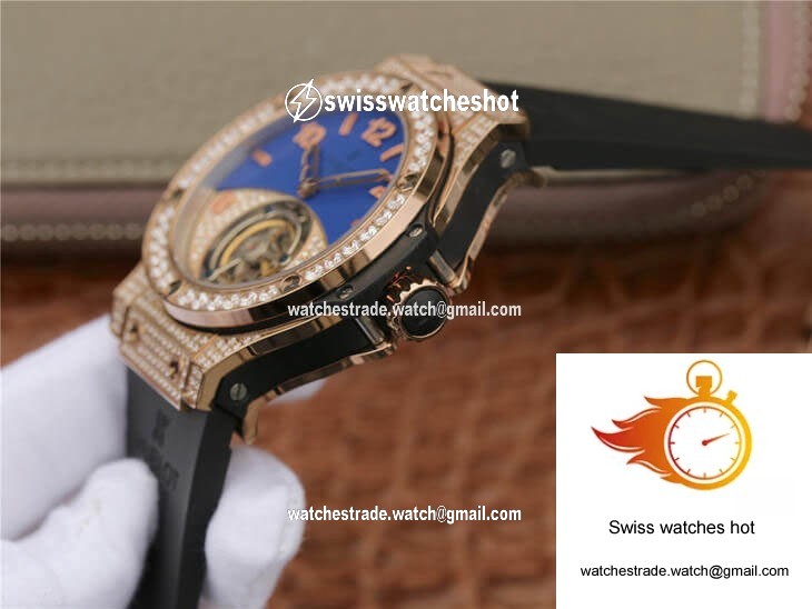 Hublot Big Bang Tourbillon Rose Gold Diamond Dial 5