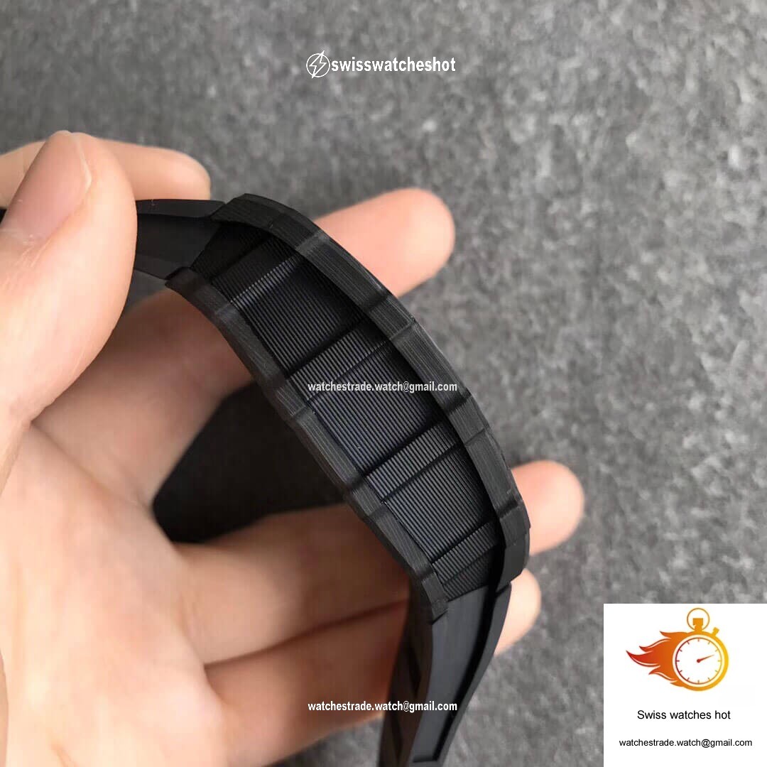 Richard Mille RM35-02 KV Factory V3 Carbon Fiber Black Strap 5