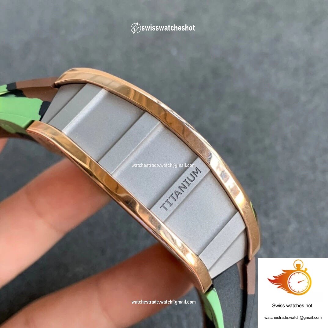 Richard Mille RM11 KV Factory Rose Gold Camouflage Strap 5