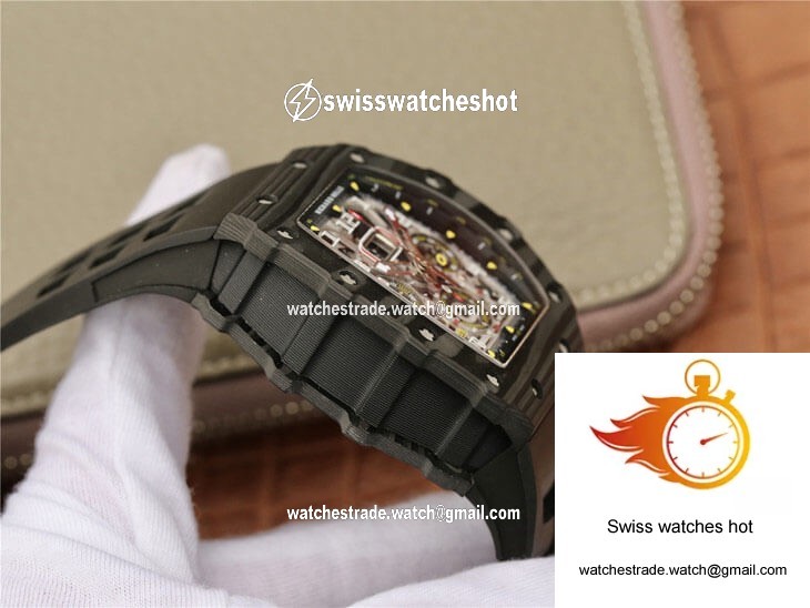 Richard Mille RM11-03 KV Factory Black Carbon Fiber Case 5