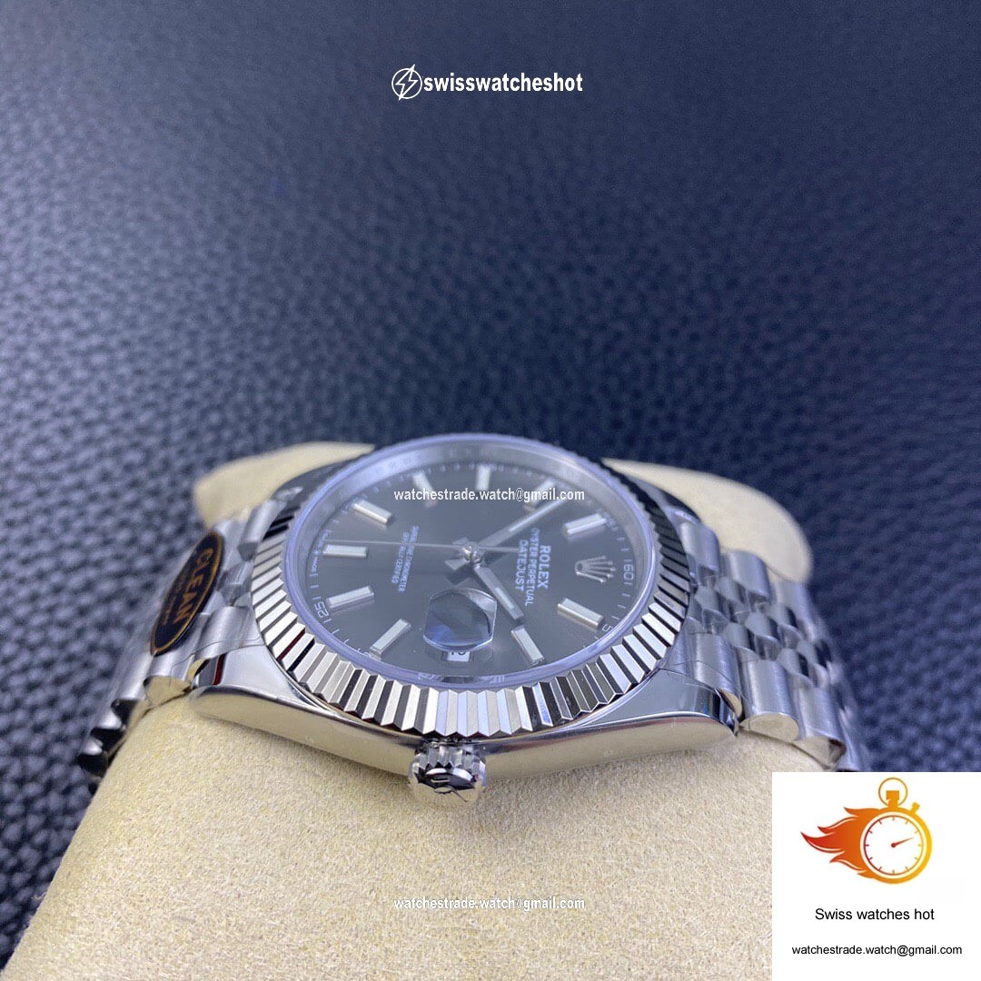 Rolex Datejust M126334-0014 Clean Factory Grey Dial 904L Stainless Steel 5