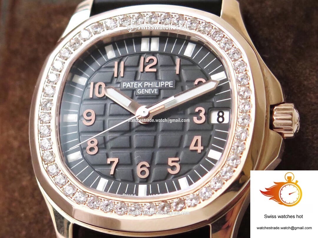 Patek Philippe Aquanaut PPF Factory Rose Gold Black Dial 5