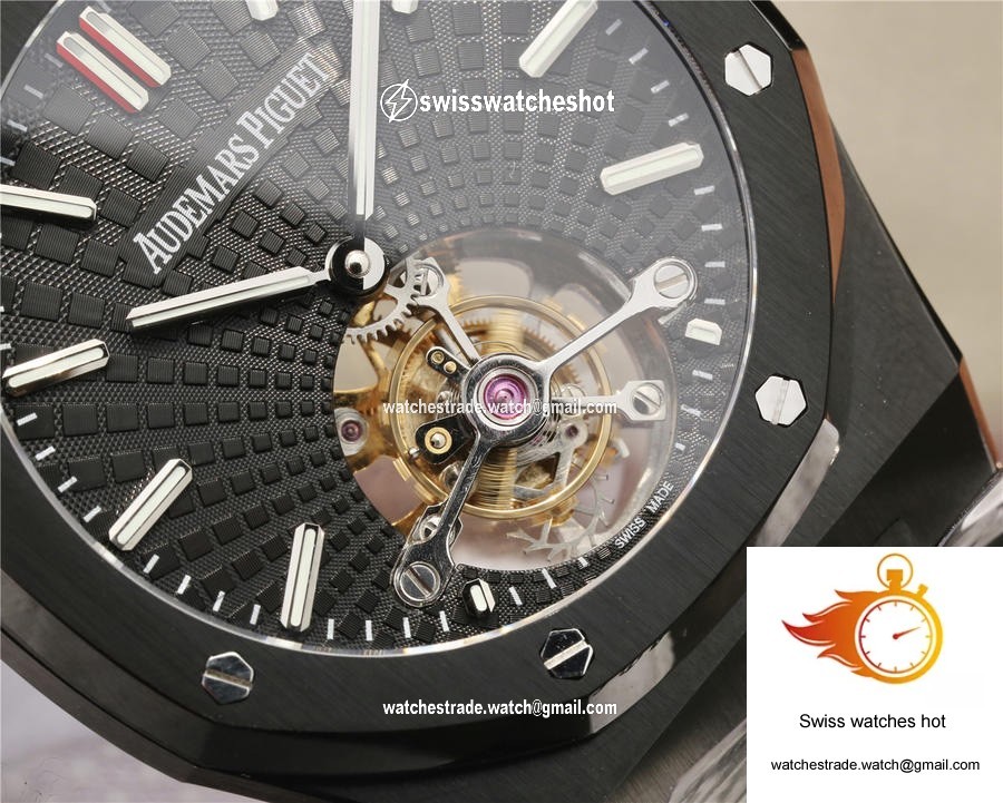 Audemars Piguet Royal Oak Tourbillon Extra Thin 26522CE.OO.1225CE.01 R8 Factory Black Dial 5