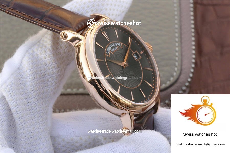 Patek Philippe Calatrava ZF Factory Rose Gold Black Dial 5