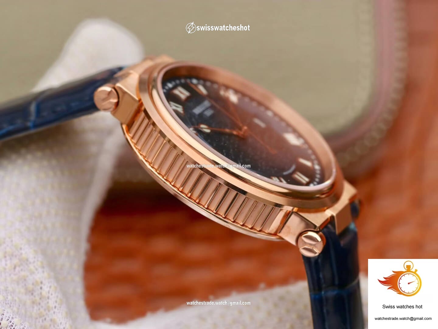 Breguet Marine 5517 V9 Factory Rose Gold Blue Dial 5