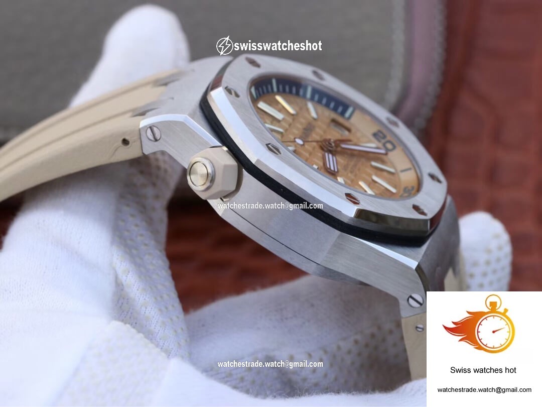Audemars Piguet Royal Oak Offshore 15710ST.OO.A085CA.01 JF Factory Beige Dial 5