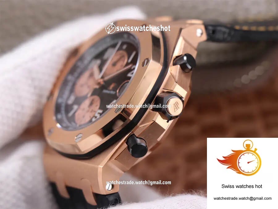 Audemars Piguet Royal Oak Offshore 26470OR JF Factory Rose Gold Black Dial 5