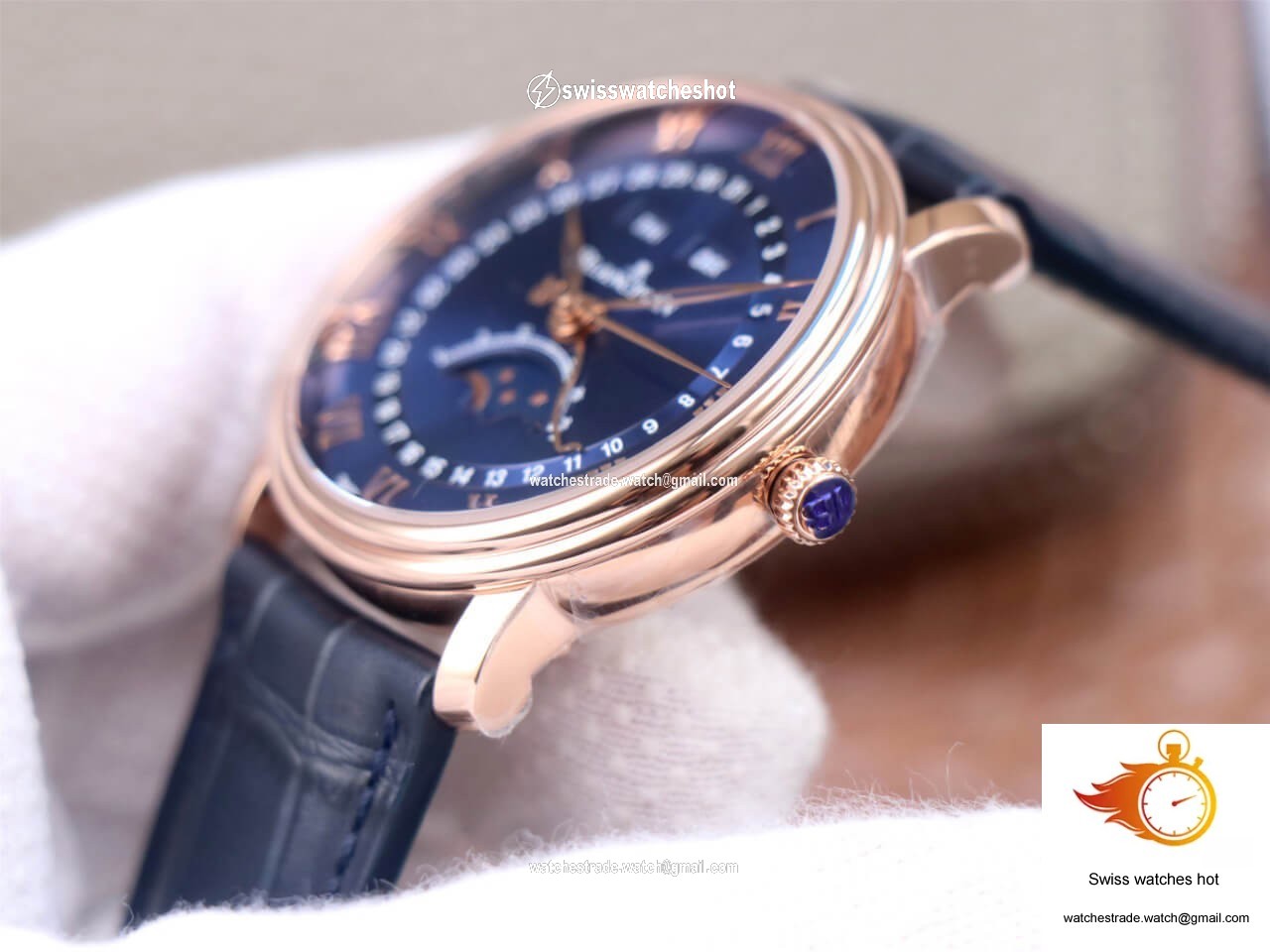 Blancpain Villeret 6654-3640-55 OM Factory V3 Blue Dial 5