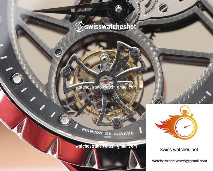 Roger Dubuis Excalibur RDDBEX0260 JB Factory Skeleton Tourbillon Dial 5