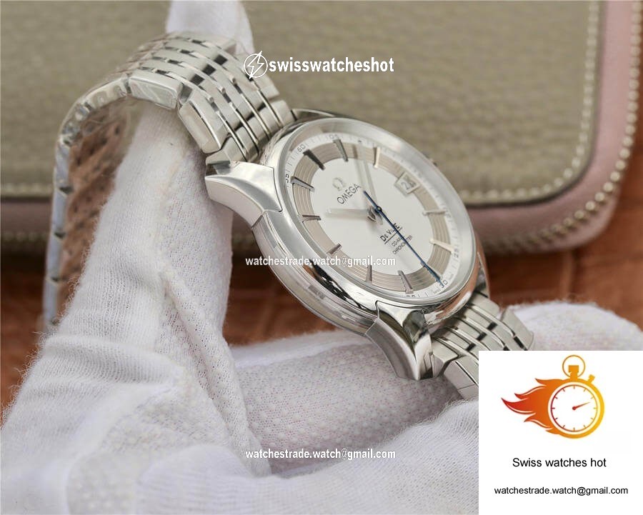 Omega De Ville 431.30.41.21.02.001 VS Factory Silver Dial Stainless Steel Strap 5