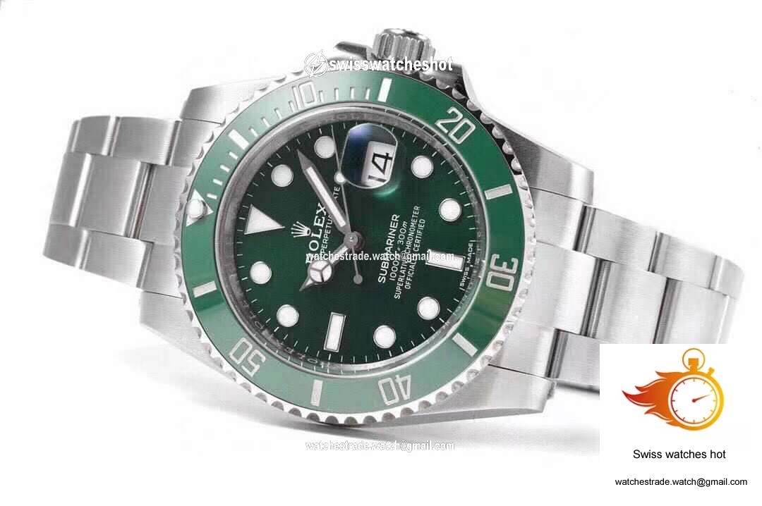 Rolex Submariner 116610LV-97200 ZF Factory Green Dial Stainless Steel Strap 5