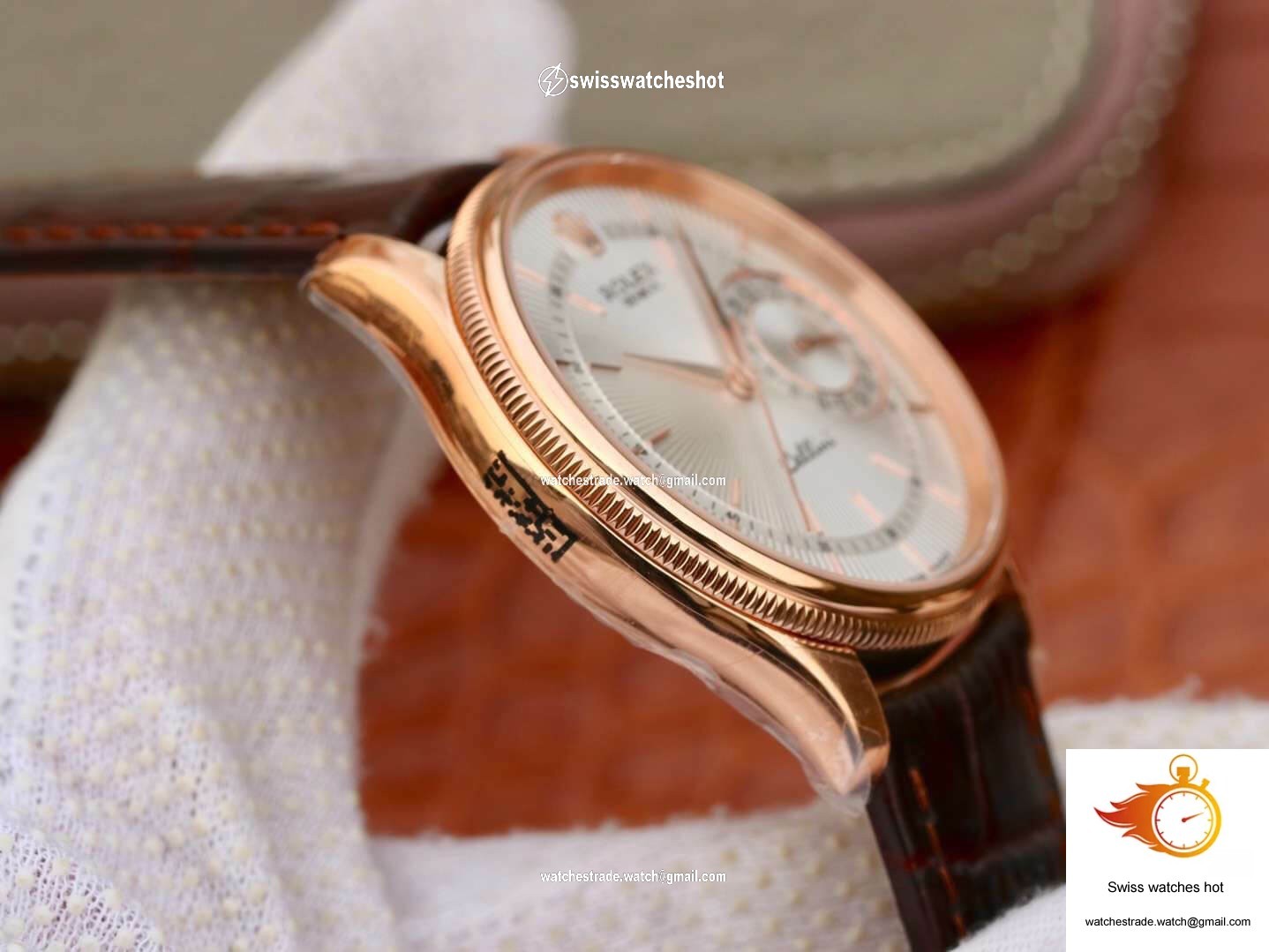 Rolex Celini Date M50515-0008 MKS Factory Silver Dial 5