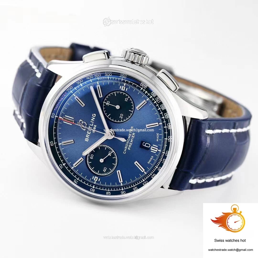 Breitling Premier B01 Chronograph AB0118221C1A1 GF Factory V2 Blue Dial 5