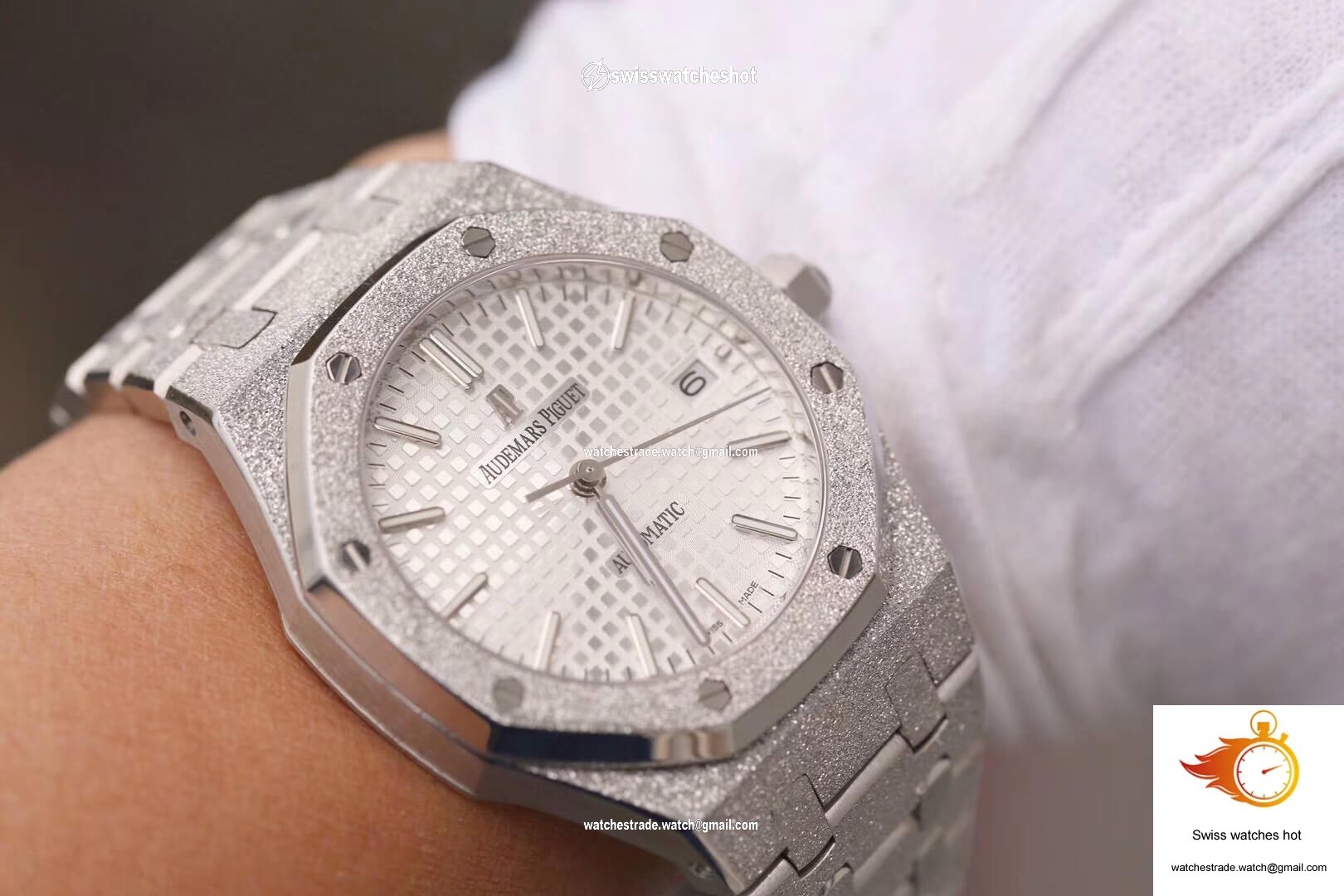 Audemars Piguet Royal Oak 15454BC.GG.1259BC.01 JH Factory Silver Dial 5