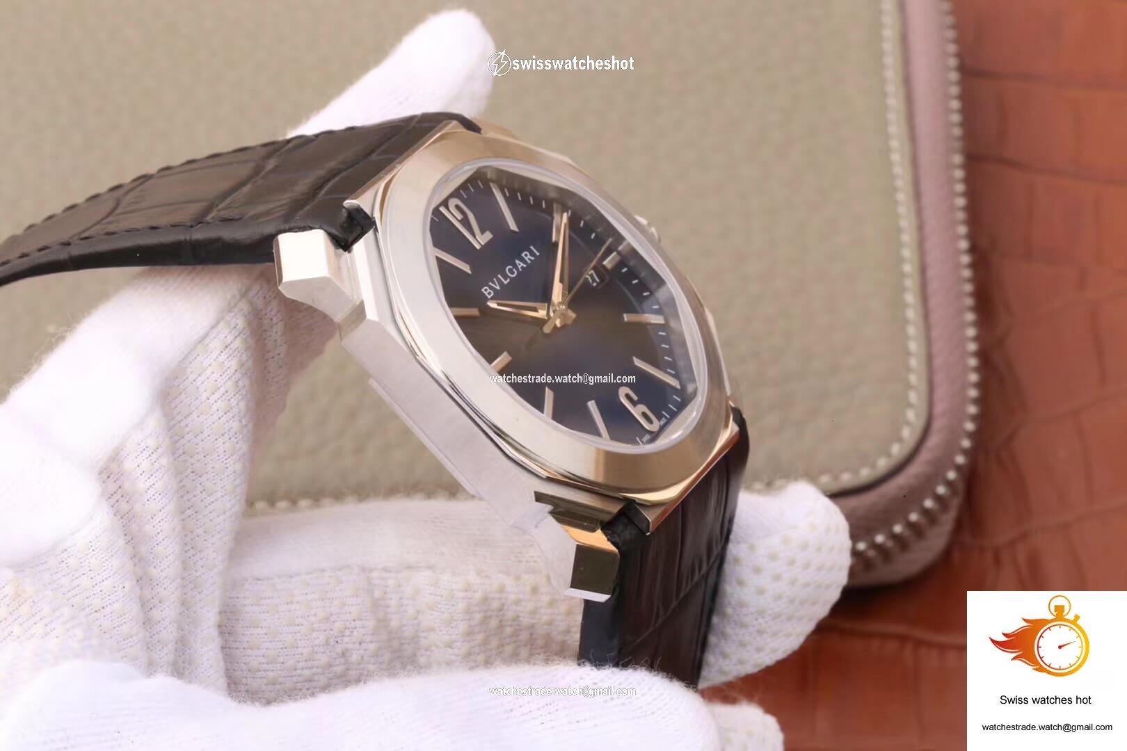 Bvlgari Octo 102429 BGO38C3SLD Dark Blue Dial 5