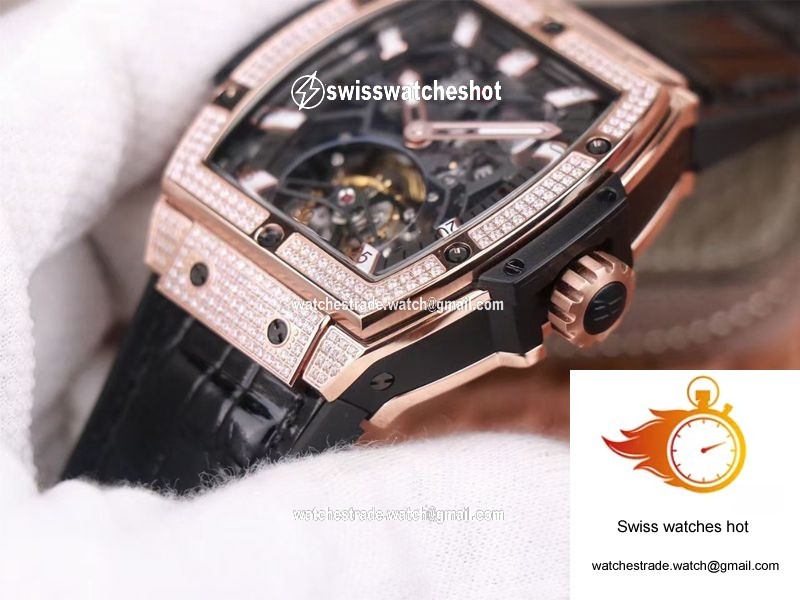 Hublot Masterpiece Tourbillon 906.OX.0123.VR.AES13 JB Factory Rose Gold Diamond 5