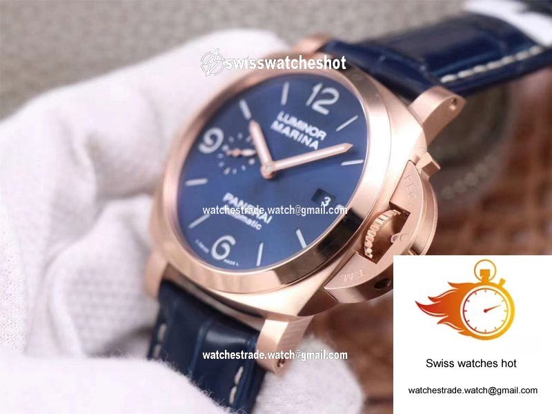 Panerai Luminor Marina Goldtech PAM01112 VS Factory Blue Dial 5